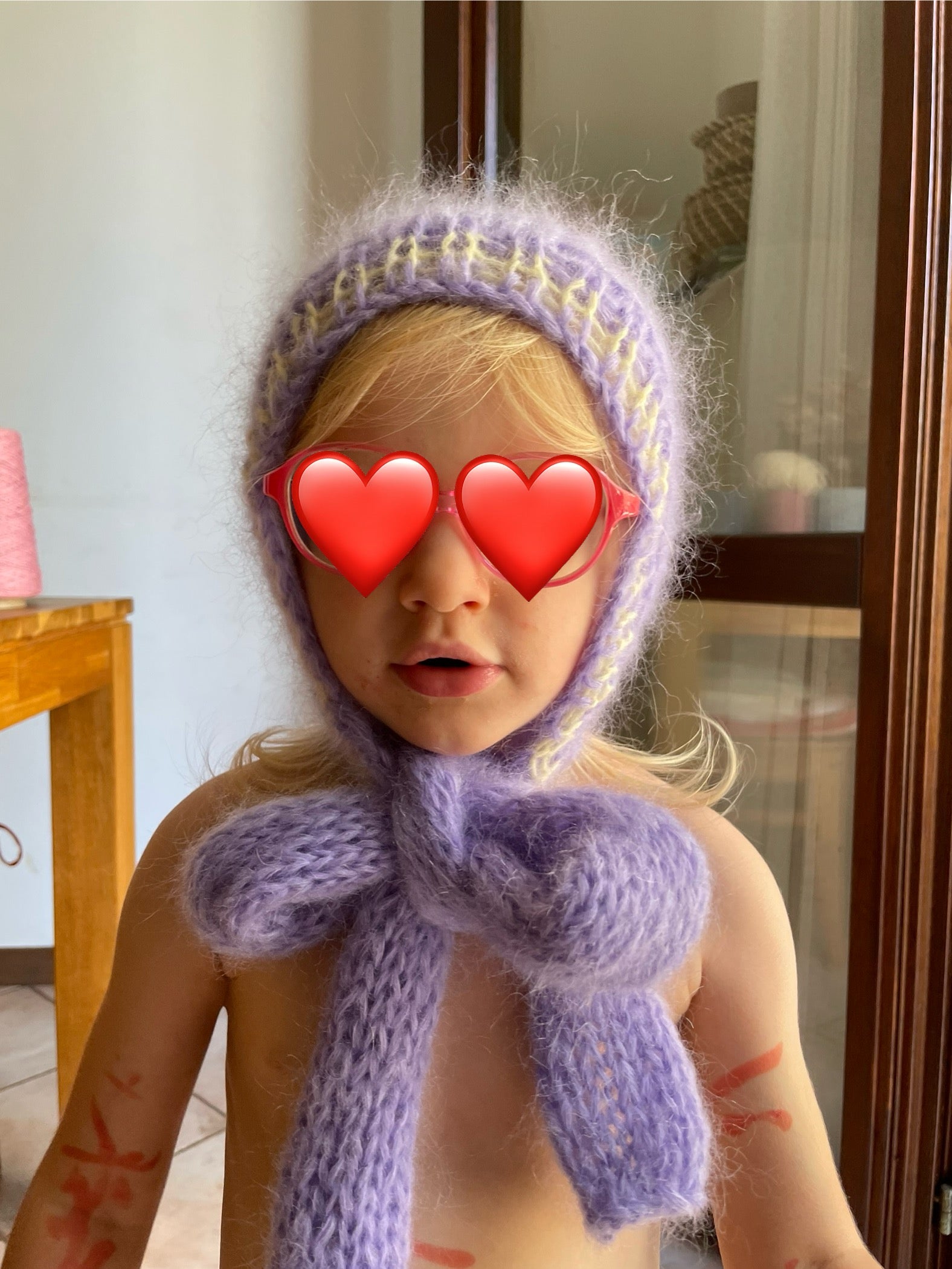 Bala Sciarpa Lilla Bimbo - Su Ordinazione