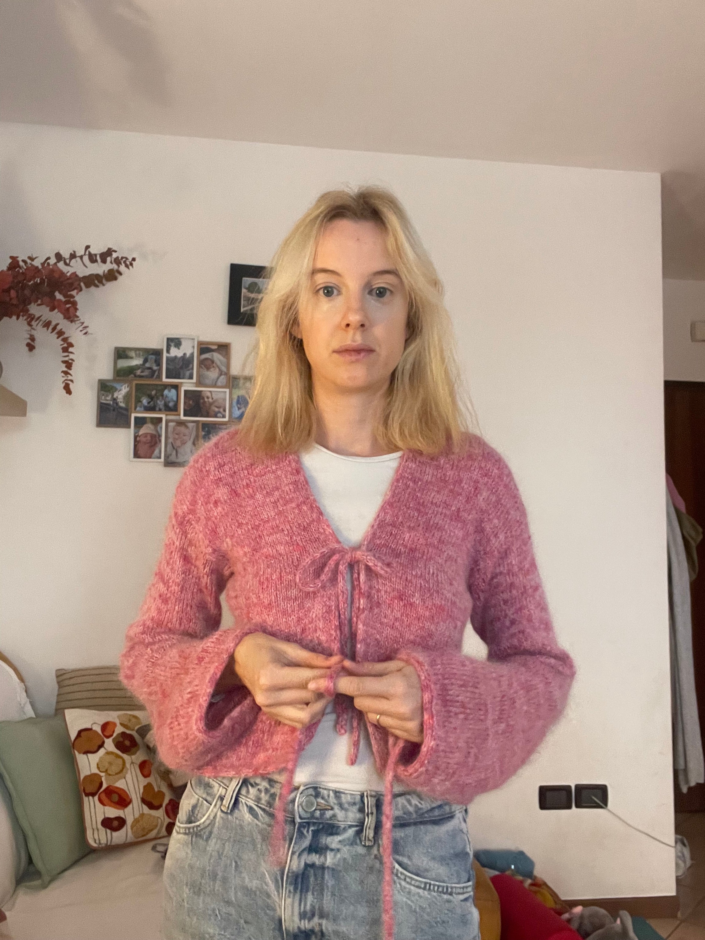 Cardigan con Laccetti